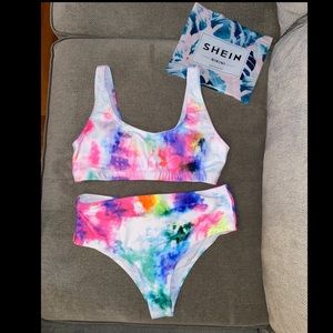 Tie Dye Shein High Wasted Bikini!